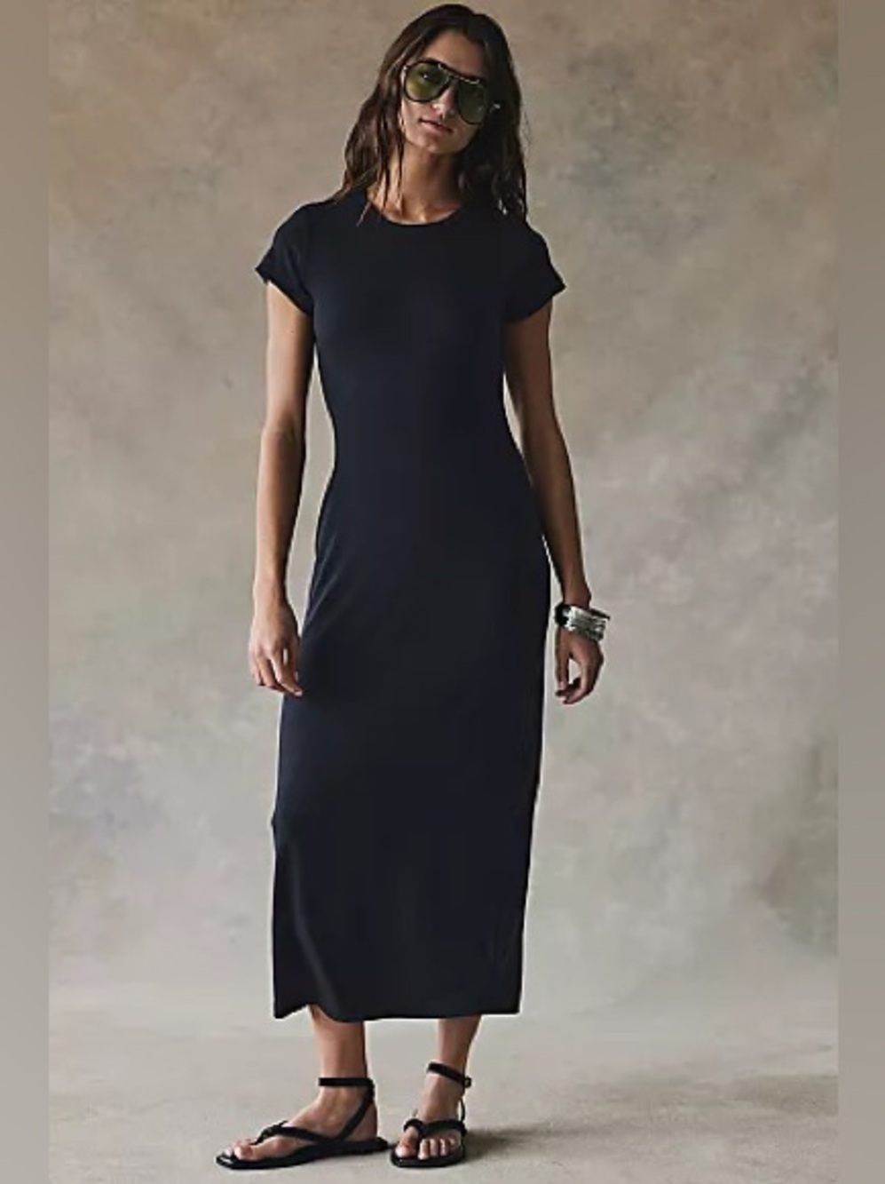 Free People Open Back Midi Dress Size Large